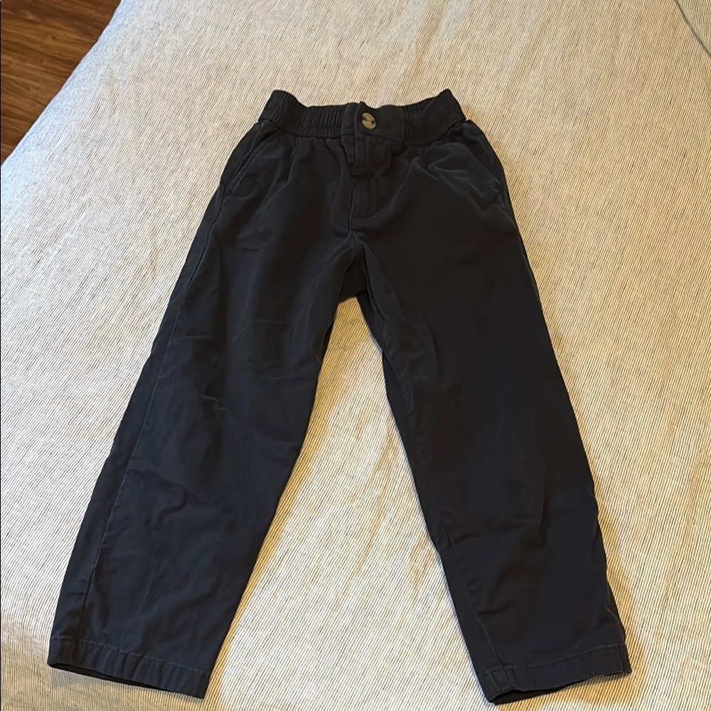 Kids Navy Pull-On Casual Pants